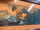 Yard Long 29" Painting Print Romance Venice Love Gene Pressler Honeymoon Vtg