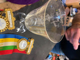 Vtg 1899 Shriner Pez Cap Hat Glass Goblet Pittsburgh Pagent Badge Sash Fraternal