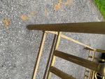 Antique French Bed Frame Polished Brass Headboard Victorian Fancy 1920's Queen!