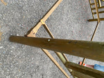 Antique French Bed Frame Polished Brass Headboard Victorian Fancy 1920's Queen!