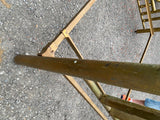 Antique French Bed Frame Polished Brass Headboard Victorian Fancy 1920's Queen!