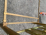 Antique French Bed Frame Polished Brass Headboard Victorian Fancy 1920's Queen!