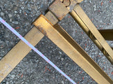 Antique French Bed Frame Polished Brass Headboard Victorian Fancy 1920's Queen!
