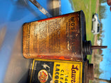 Vtg NFO Air Lube Oil Gas Tin Can Service Station Garage Man Cave Metal