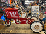 Vtg Murray Ajax Pedal Tractor Car 1950's Chain Drive Ohio Red Unrestored Rare!