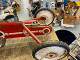 Vtg Murray Ajax Pedal Tractor Car 1950's Chain Drive Ohio Red Unrestored Rare!