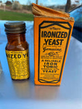 Vtg 1920's Quack Ionized Wheat Bottle Box Advertising diet Atlanta Ga Antique