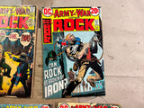 Vintage 1970s DC Comics Lot Of 5 Army At War Featuring SGT. Rock Comic Books