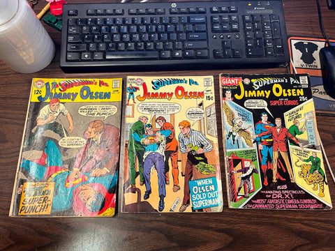 Vintage 1970s DC Comics Lot Of 3 Superman's Pal Jimmy Olsen Comic Books