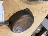 Vtg Griswold #3 Cast Iron Skillet Pan Pours 6" USA Antique Erie pa Cookware