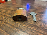 Vintage Made In USA Solid Brass Reese Padlock With Original Key