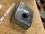 Vtg Attwood boat bow navigation light 50's Red Blue Lens Port Starboard Nautical