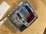 Vtg Attwood boat bow navigation light 50's Red Blue Lens Port Starboard Nautical