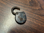 VTG Antique 1920s Jerrier Heavy Duty Padlock With Key See Description