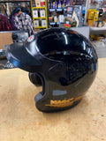Vtg Bell Magnum Helmet 7 1/2 Black Motorcycle Snell Open Face MAG4ST Nice!