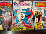 Vintage 1970s DC Comics Lot Of 3 Super Comic Books Superboy Supergirl Lois Lane