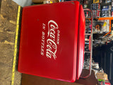 Vtg Original Box Coca Cola Cooler Quaker State Gas Station Collectible Minty!