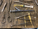 Antique Dentist Dental Equipment Tools Orig Box Medical Extractor Splitter pulle