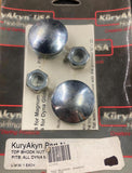 Harley Kuryakyn 1260 dyna chrome upper shock nut covers dyna 91-05 Trim FXD Glid