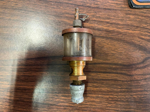 VTG Antique Made In Detroit USA Essex Brass 1 1/2 Cylinder Oiler Steampunk