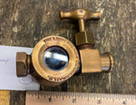 Antique NOS lunkenheimer Oiler Hit Miss motor Steam Vtg Engine Brass Sight Feed!