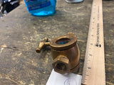 Antique NOS lunkenheimer Oiler Hit Miss motor Steam Vtg Engine Brass Sight Feed!
