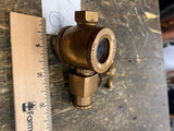Antique NOS lunkenheimer Oiler Hit Miss motor Steam Vtg Engine Brass Sight Feed!