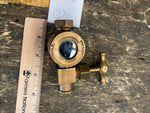 Antique NOS lunkenheimer Oiler Hit Miss motor Steam Vtg Engine Brass Sight Feed!