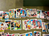 Vintage 1970s Large Lot of 50+ TOPPS Sports Trading Cards Baseball Football