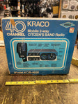 Vtg NOS Kraco CB Super Deluxe Mobil 2 way radio Microphone Box Auto Tru