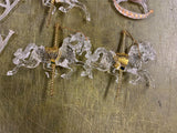 Lot Of 13 Assorted Clear Christmas Ornaments Instruments Carnival