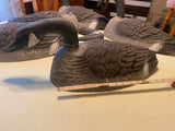 Vtg 1960's Decoy Duck Canadian Goose Paper Meche Mold Glass Eyes hunting Decor!