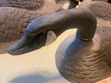 Vtg 1960's Decoy Duck Canadian Goose Paper Meche Mold Glass Eyes hunting Decor!