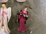 Lot Of 6 Assorted Angel Christmas Ornaments Holiday Festive Decorative