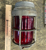 Vtg Appleton Electric 100 Industrial Light Explosion Proof Light Fixture Cage Re