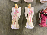 Lot Of 6 Assorted Angel Christmas Ornaments Holiday Festive Decorative