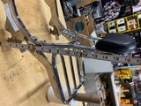 OEM Chrome Holdfast Sissy Bar Upright Sport Luggage Rack 18^ M8 Softail Heritage