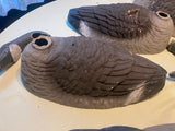 Vtg 1960's Decoy Duck Canadian Goose Paper Meche Mold Glass Eyes hunting Decor!