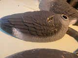 Vtg 1960's Decoy Duck Canadian Goose Paper Meche Mold Glass Eyes hunting Decor!