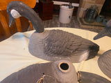 Vtg 1960's Decoy Duck Canadian Goose Paper Meche Mold Glass Eyes hunting Decor!