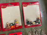 Large Lot of Assorted Christmas Miniature House/ Train Decorations Figures