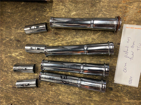 Stock Oem Harley 1999-17 Twin-cam Chrome Covers Pushrods Spring Cap Retainer