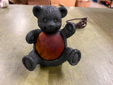 VINTAGE CHEYENNE TEDDY BEAR LAMP NIGHT LIGHT - AMBER ART