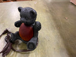 VINTAGE CHEYENNE TEDDY BEAR LAMP NIGHT LIGHT - AMBER ART