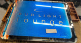 Vtg Bud light Lounge Mirror Sign Advertising Beer 28x22 Tavern Breweriana Garage