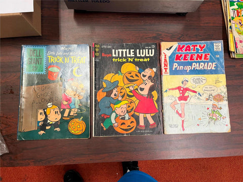 Vintage 1960s Lot Of Three Assorted Comic Books Halloween Christmas Katy Keene