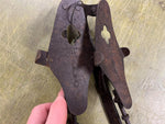 Antique Early 1900s Samuel Winslow National Club Ice Skates Sz 11.5 Primitive