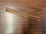 Vtg Antique Early 1900s No. 66 1/2 Wooden Brass Hinged Folding Ruler Tool