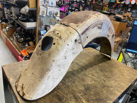 Vtg Replica Rear Fender Panhead rigid FL 1951-1957 Hinge Rigid Hydra Glide