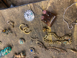 Vtg Lot Jewelry Earrings Neclaces Pendants 1920's ^ Broaches Pins Misc Estate